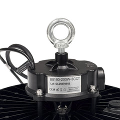 Campana LED UFO industrial - CCT - 200W - 170lm/W - Driver LIFUD - Ángulo seleccionable 110º/90º/70º - IP65