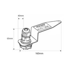 Bracket con zócalo ZHAGA para campana LED industrial B8160