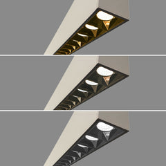 Luminaria lineal LED CCT - Suspensión/superficie - Potencia ajustable 20W/30W/40W - 120cm - UGR 17