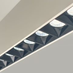 Luminaria lineal LED CCT - Suspensión/superficie - Potencia ajustable 20W/30W/40W - 120cm - UGR 17