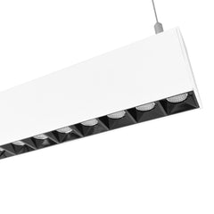 Luminaria lineal LED CCT - Suspensión/superficie - Potencia ajustable 20W/30W/40W - 120cm - UGR 17