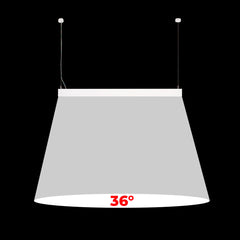 Luminaria lineal LED CCT - Suspensión/superficie - Potencia ajustable 20W/30W/40W - 120cm - UGR 17