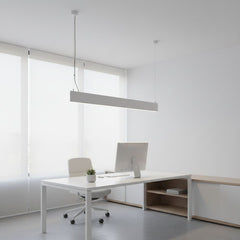 Luminaria lineal LED CCT - Suspensión - Potencia ajustable 20W/30W/40W - 120cm - UGR 19