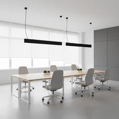 Luminaria lineal LED CCT - Suspensión - Potencia ajustable 20W/30W/40W - 120cm - UGR 19