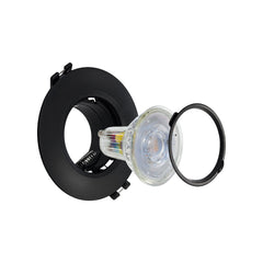 Aro downlight circular para bombilla GU10 / MR16 - Bajo UGR - Corte Ø60 mm