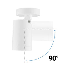 Aplique de techo para bombilla GU10 - Orientable - Bajo UGR
