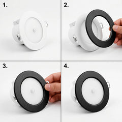 Aro empotrable para downlight BD35 - Negro - IP54