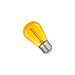 Bombilla LED Filamento - S14 E27 - 1W - Cristal de colores
