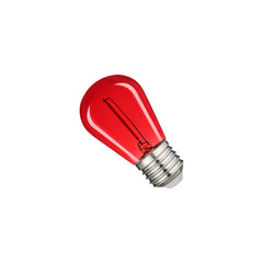 Bombilla LED Filamento - S14 E27 - 1W - Cristal de colores