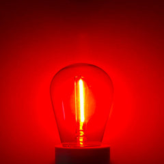Bombilla LED Filamento - S14 E27 - 1W - Cristal de colores