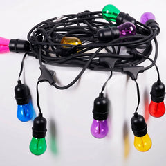 Bombilla LED Filamento - S14 E27 - 1W - Cristal de colores