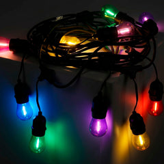 Bombilla LED Filamento - S14 E27 - 1W - Cristal de colores