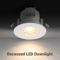Downlight LED "Avalor" empotrable - TRIAC dimmable - 5.5W - CCT - Corte Ø 70mm - IP65