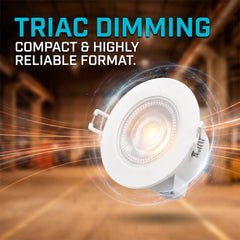 Downlight LED "Avalor" empotrable - TRIAC dimmable - 5.5W - CCT - Corte Ø 70mm - IP65