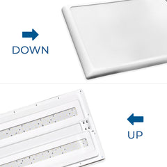 Lámpara de pie para oficina - 50W + 50W + 4W - 4000K - Bajo UGR