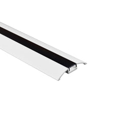 Perfil de aluminio para tira LED - Media luna - Kit completo - 58x9mm - 2 metros