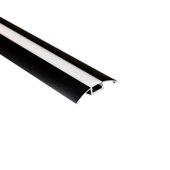 Perfil de aluminio para tira LED - Media luna - Kit completo - 58x9mm - 2 metros