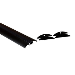 Perfil de aluminio para tira LED - Media luna - Kit completo - 58x9mm - 2 metros
