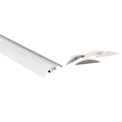 Perfil de aluminio para tira LED - Media luna - Kit completo - 58x9mm - 2 metros