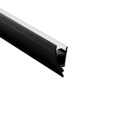 Perfil de aluminio para tira LED - Bañador de pared - Kit completo - 18x44mm - 2 metros