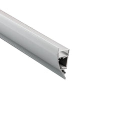 Perfil de aluminio para tira LED - Bañador de pared - Kit completo - 18x44mm - 2 metros