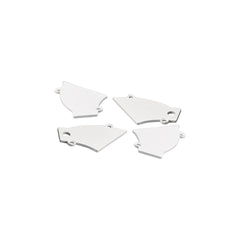 Perfil tira LED integración / trimless de esquina - Efecto bañador - 59 x 72mm - Kit completo - 2 metros