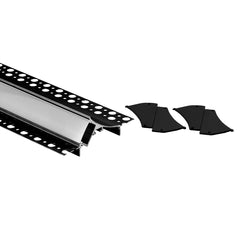Perfil tira LED integración / trimless esquina - 96 x 35mm - Kit completo - 2 metros