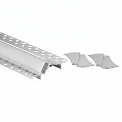 Perfil tira LED integración / trimless esquina - 96 x 35mm - Kit completo - 2 metros