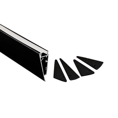 Kit perfil de aluminio superficie - Tira LED ≤ 12mm - 23.5x57.8mm - 2 metros