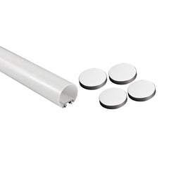 Perfil de aluminio superficie o suspensión - Tubo - Tira LED ≤ 12mm - 23x8mm - 2 metros