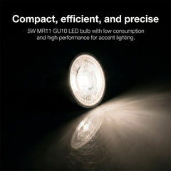 Mini Bombilla LED - MR11 GU10 - 5W - 45º