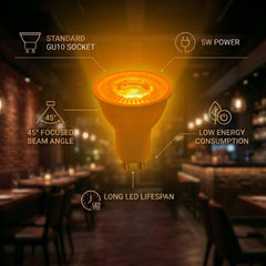 Bombilla LED de colores - GU10 - 5W - 45º