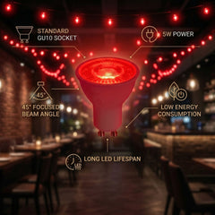 Bombilla LED de colores - GU10 - 5W - 45º