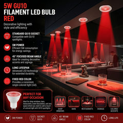 Bombilla LED de colores - GU10 - 5W - 45º