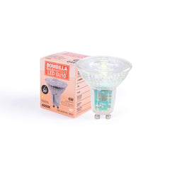 Bombilla LED GU10 6W cristal - 130lm/W - PAR16 - 36°