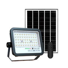 Proyector solar con panel y mando a distancia - 100W - Medium - 6500K - IP65