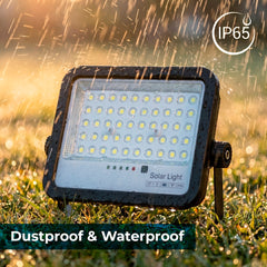 Proyector solar con panel y mando a distancia - 100W - Medium - 6500K - IP65
