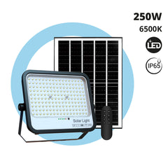 Proyector solar con panel y mando a distancia - 250W - 6500K - IP65