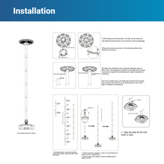 Farola Solar LED 150W con Base Rellenable de Agua o Arena | 6500K IP54 · Mando y Sensor PIR