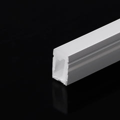 Funda de silicona flexible blanca - Tira LED a neón - 6x10 mm - Curvatura horizontal - Superficie