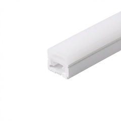 Funda de silicona flexible blanca - Tira LED a neón - 12x12 mm - 3 lados - Superficie