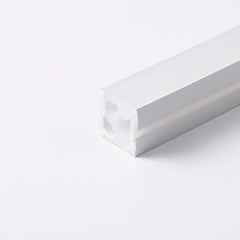 Funda de silicona flexible blanca - Tira LED a neón - 16x16 mm - Curvatura horizontal - Superficie