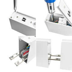 Luminaria lineal LED CCT - Suspensión/superficie - Potencia ajustable 20W/30W/40W - 120cm - UGR 17