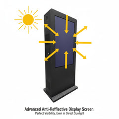 Tótem publicitario exterior pantalla LCD 55"- Doble cara -Táctil - Android
