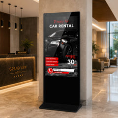 Tótem Publicitario Digital Táctil 55" Full HD - Android 9 - Cartelería Vertical para Interior