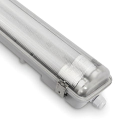 Pantalla estanca ECO CLIMATE - 2 tubos LED T8 - 150cm - Clips plásticos - IP65