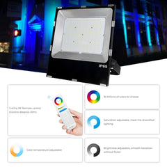 Proyector LED de exterior RGB+CCT - 200W - RF/WiFi - IP65 -Mi-Light