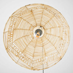 Lámpara colgante de mimbre "NORMA" - Ø35cm - Con interruptor y enchufe - E27