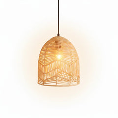 Lámpara colgante de mimbre "NORMA" - Ø35cm - E27