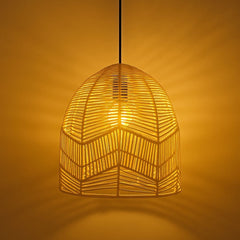 Lámpara colgante de mimbre "NORMA" - Ø45cm - E27